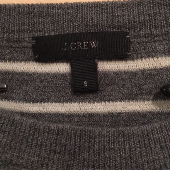 j.Crew Merino Wool Stripy Hi-Low Tunic Swe… - Picture 4 of 5